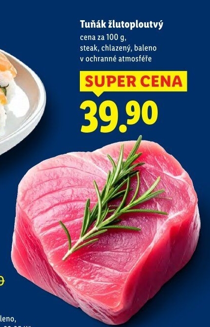Tuňák žlutoploutvý steak