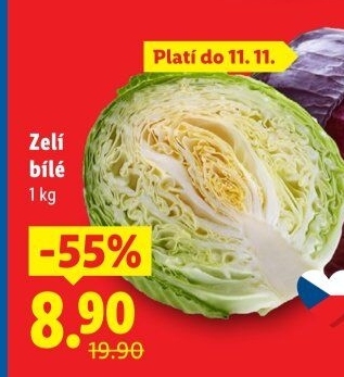 Zelí hlávkové bílé
