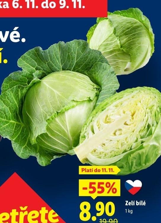 Zelí hlávkové bílé