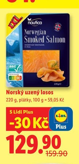 Norský uzený losos