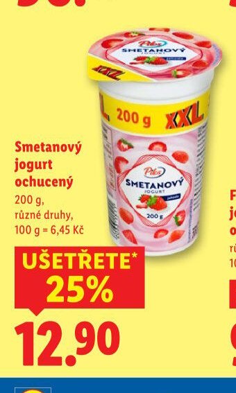 Smetanový jogurt ochucený