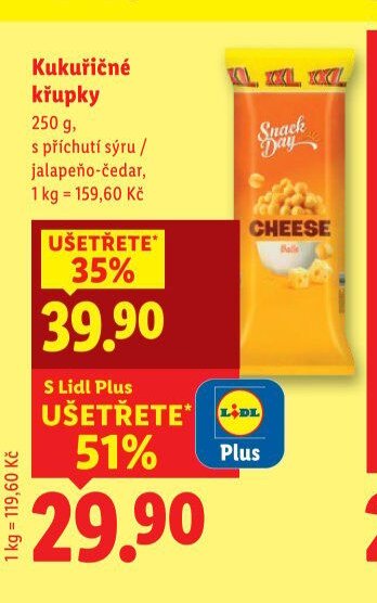 Snack Day Kukuřičné křupky