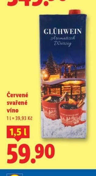 Červené svařené víno - Lidl akcniletaky.com