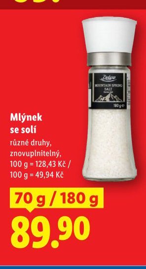 Mlýnek se solí