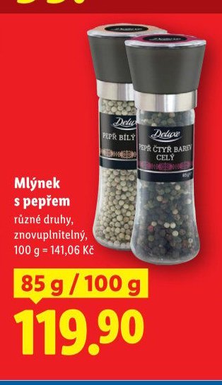 Mlýnek s pepřem