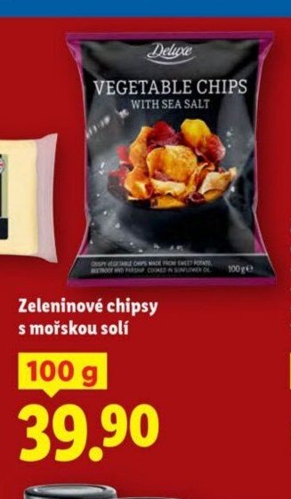 Zeleninové chipsy s mořskou solí