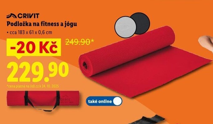 CRIVIT Podložka na fitness a jógu