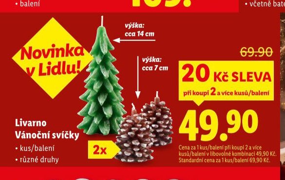 Livarno Vánoční svíčky
