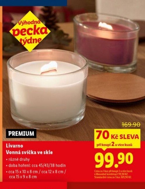 Livarno Vonná svíčka ve skle