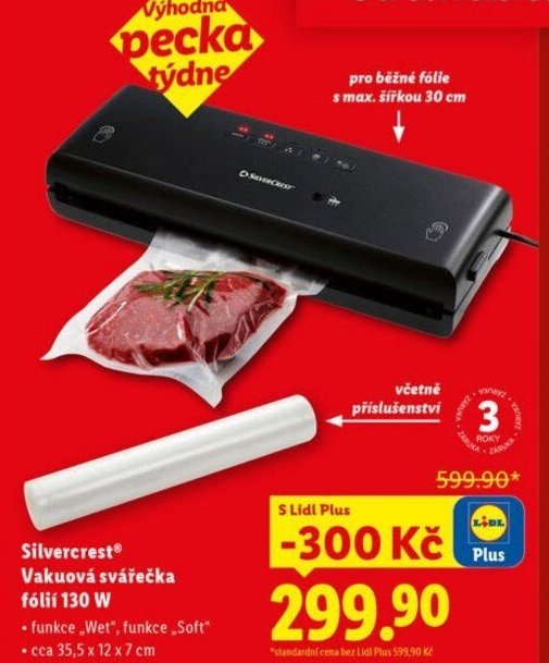 Silvercrest Vakuová svářečka fólií 130 W