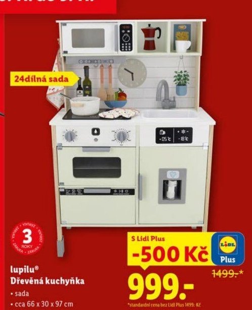 Lupilu Dřevěná kuchyňka
