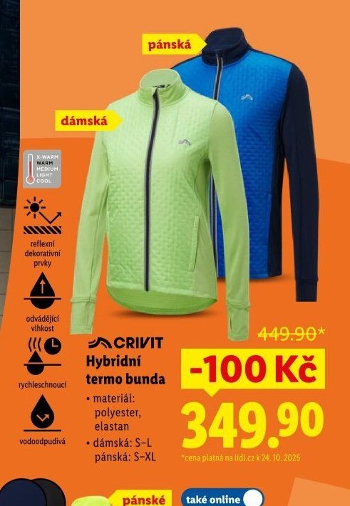 CRIVIT Hybridní termo bunda