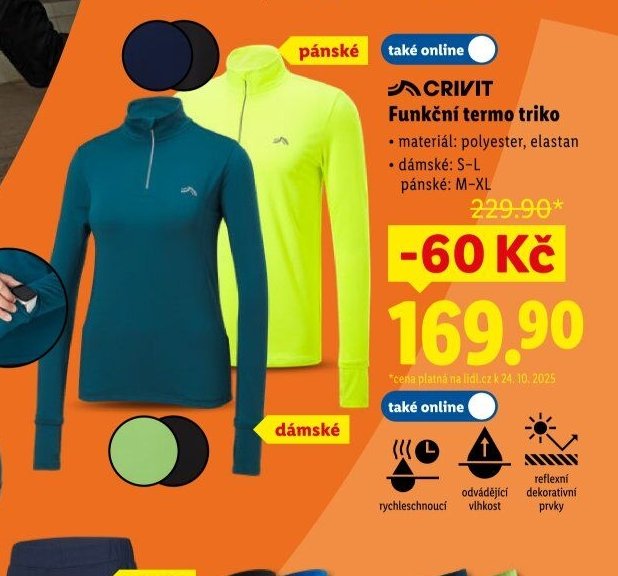 CRIVIT Funkční termo triko