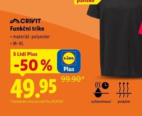 CRIVIT Funkční triko