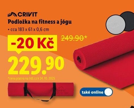 CRIVIT Podložka na fitness a jógu
