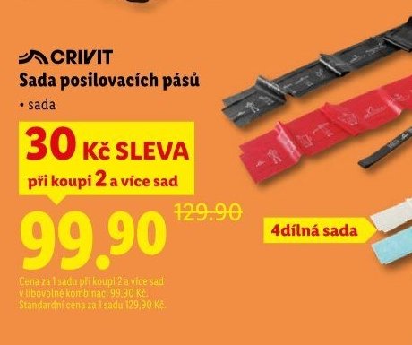 CRIVIT Sada posilovacích pásů