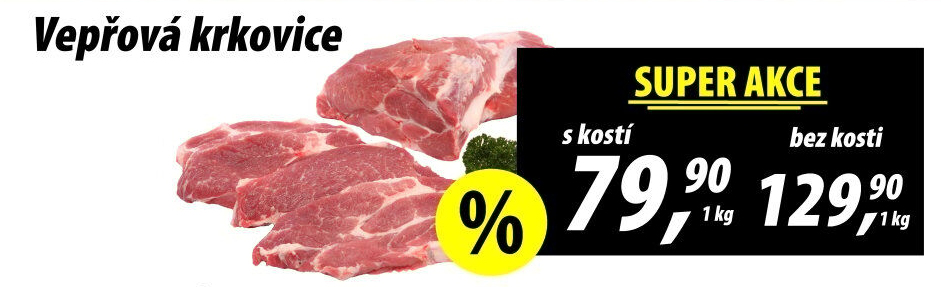 Vepřová krkovice s kostí