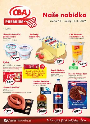 akční leták CBA 5.11.2025-11.11.2025