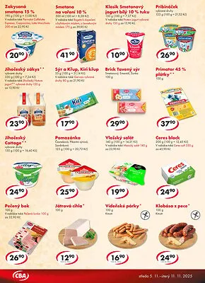 akční leták CBA 5.11.2025-11.11.2025