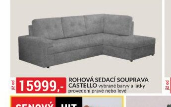ROHOVÁ SEDACÍ SOUPRAVA CASTELLO