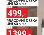 PRACOVNÍ DESKA UNI 60 černá