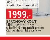 Sprchový kout Uni 80x80x185