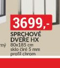 Sprchové dveře HX 80x185