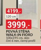 Pevná stěna Walk-in Fiord 100x195
