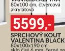 Sprchový kout Valentina Black