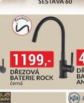 Dřezová baterie Rock černá