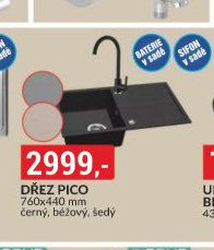 Dřez Pico 760x440 mm