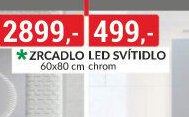 Zrcadlo LED svítidlo 60x80 cm