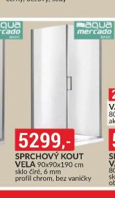 Sprchový kout Vela 90x90x190