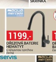 Dřezová baterie Hematyt s výsuvnou sprchou černá