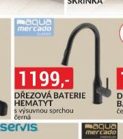 DŘEZOVÁ BATERIE HEMATYT s výsuvnou sprchou černá