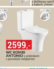 WC KOMBI ANTONIO s prkénkem s pomalým sklápěním