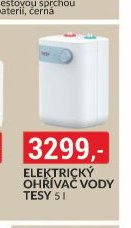 ELEKTRICKÝ OHŘÍVAČ VODY TESY 5 l