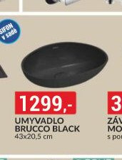 Umyvadlo Brucco Black