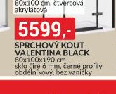 Sprchový kout Valentina Black