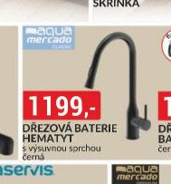 Dřezová baterie Hematyt s výsuvnou sprchou černá