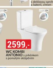 WC kombi Antonio s prkénkem s pomalým sklápěním