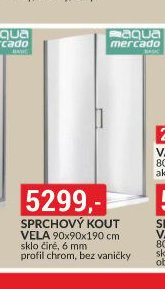 Sprchový kout Vela 90x90x190 cm
