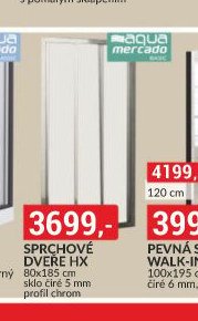 Sprchové dveře HX 80x185 cm