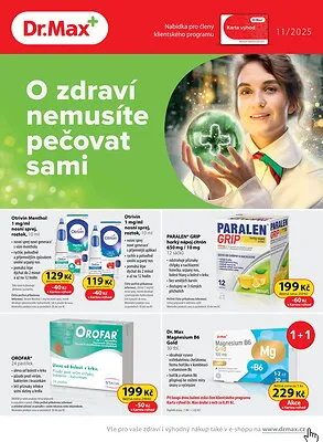 akční leták Dr. Max 1.11.2025-30.11.2025