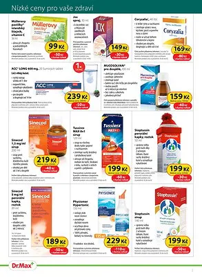 akční leták Dr. Max 1.11.2025-30.11.2025