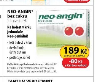 NEO-ANGIN bez cukru