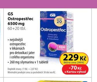 GS Ostropestřec 6500 mg