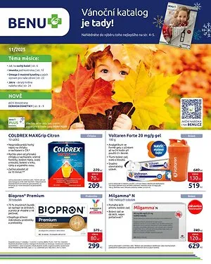 akční leták BENU Lékárna 1.11.2025-30.11.2025