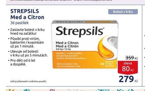 STREPSILS Med a Citron
