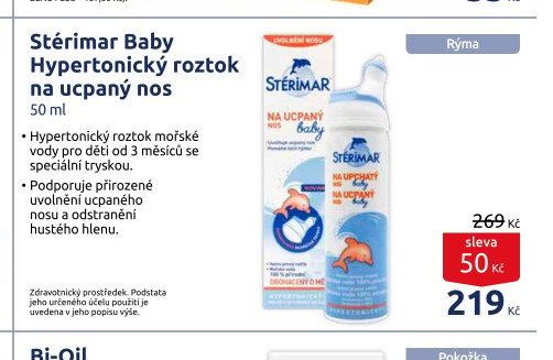 Stérimar Baby Hypertonický roztok na ucpaný nos 50 ml - BENU Lékárna akcniletaky.com